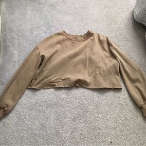 H&M Tan Crop Top - ***stained